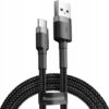 Baseus cable Cafule Type C 3A 1M gray+black CATKLF-BG1