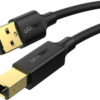 Ugreen US135 USB 2.0 A-B printer cable gold plated 3m Μαύρο 10351