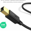 Ugreen US135 USB 2.0 καλώδιο εκτυπωτή USB-A male - USB-B male Μαύρο 2m (20847) - Image 4