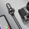 Baseus Digital Display Dual USB 4.8A Car Charger 24W Γκρι CCBX-0G - Image 4