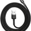 Baseus Cafule Braided USB to Lightning Cable 2.4A Μαύρο 1m CALKLF-BG1 - Image 2