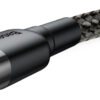 Baseus Cafule Braided USB to Lightning Cable 2.4A Μαύρο 1m CALKLF-BG1 - Image 3