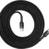 Baseus Cafule Braided USB 2.0 Cable USB-C male - USB-C 60W 3A Γκρι 2m CATKLF-HG1 - Image 4