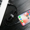 Baseus Cafule Braided USB to Lightning Cable 1.5A Μαύρο 2m CALKLF-CG1 - Image 2