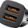 Baseus Square Car Charger 2xUSB QC3.0 5A 30W Μαύρο CCALL-DS01 - Image 2