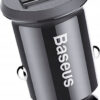 Baseus Grain Car Charger 2x USB 5V 3.1A Μαύρο CCALL-ML01