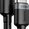 Baseus Cafule PD2.0 100W USB Type-C cable 20V 5A 2m Gray Black CATKLF-ALG1 - Image 2