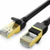 Ugreen Ethernet RJ45 Flat network cable , Cat.7, STP, 15m Μαύρο 11274