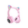 Hoco W27 Cat ear wireless headphones Ροζ