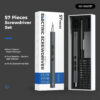 UF-TOOLS - Electric screwdriver with interchangeable bits, magnetizer and manual screwdriver 57in1